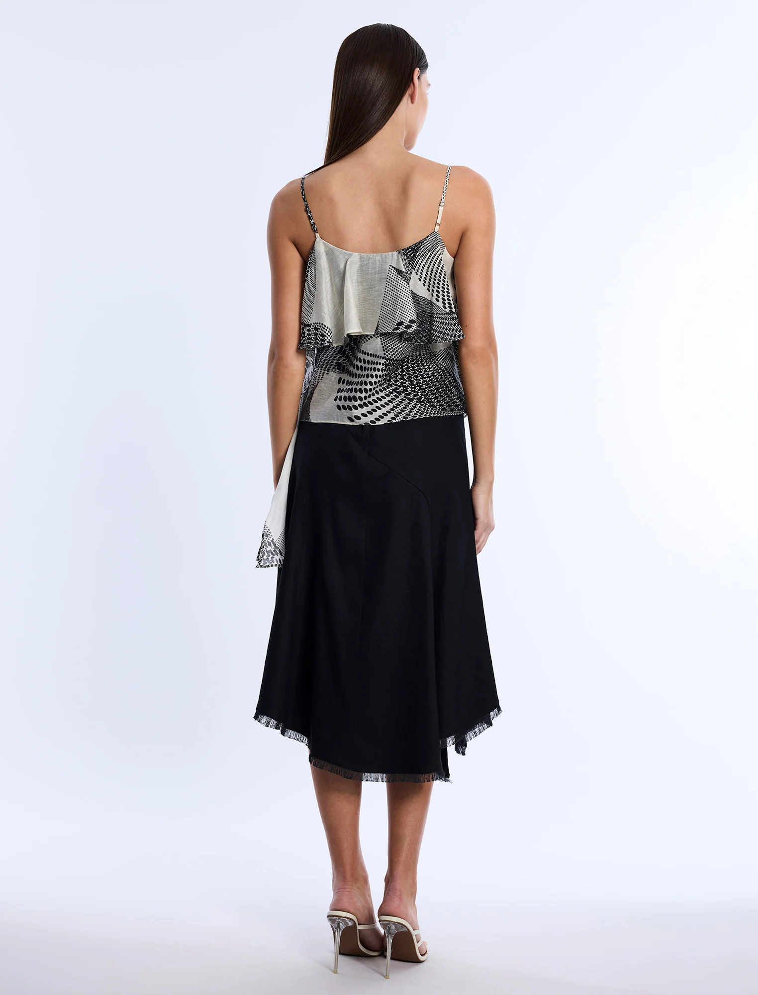 Printed Flounce Cami - Builderot