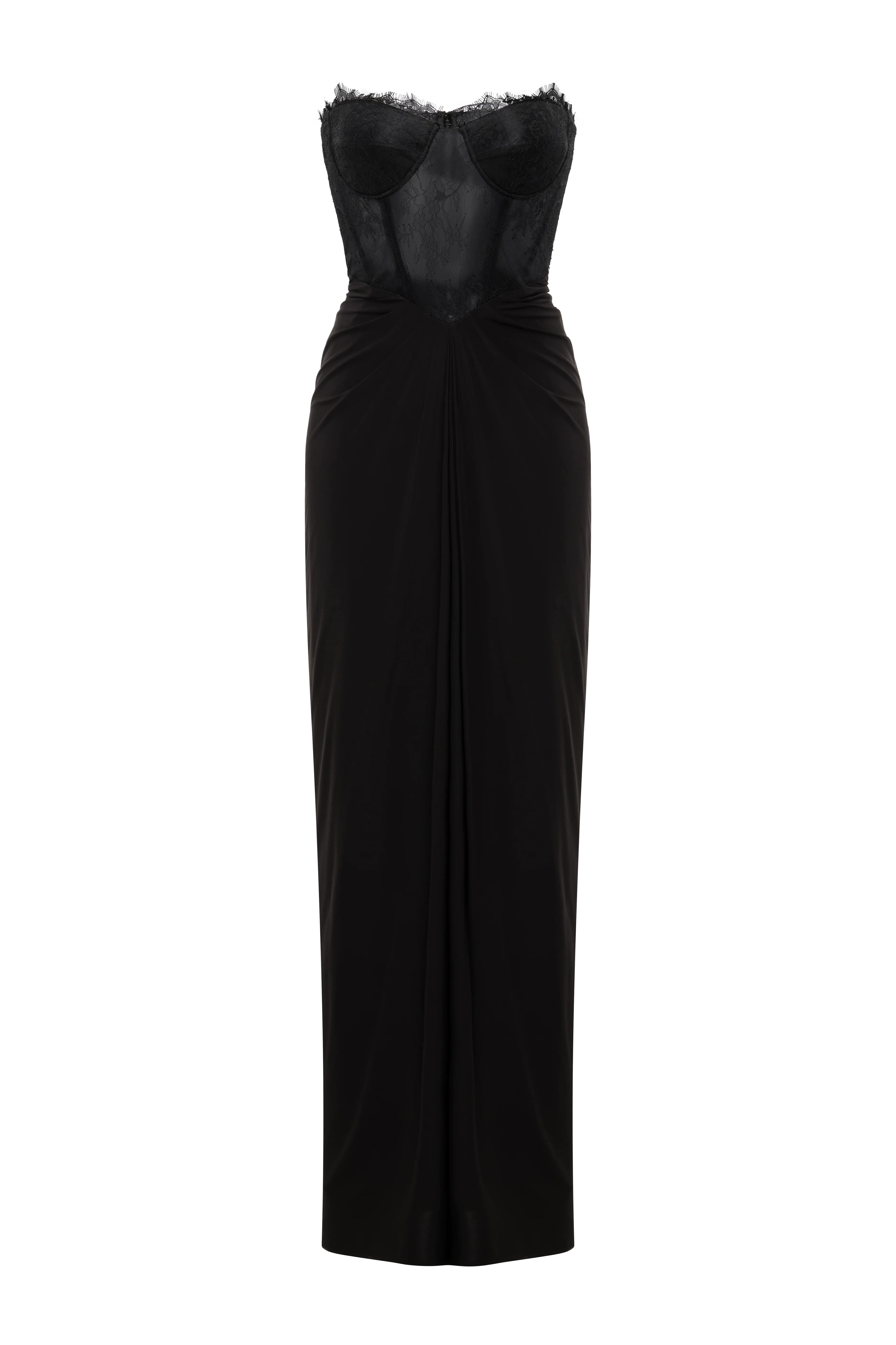 Lace & Jersey Gown - Builderot