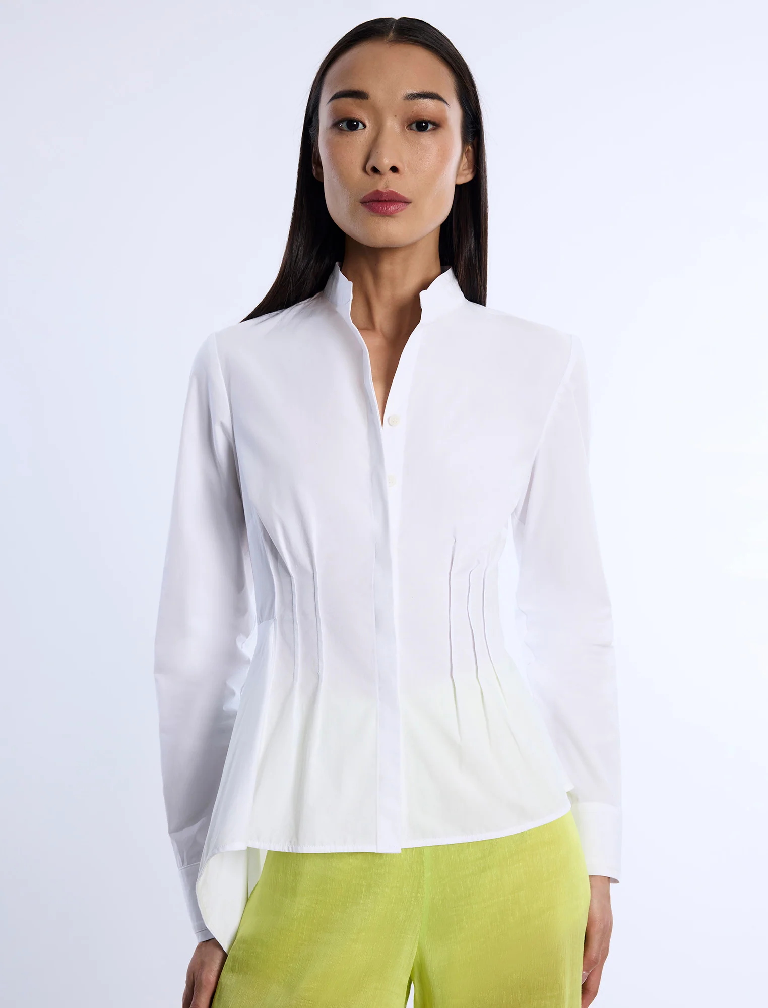 Asymmetrical Hem Shirt - Builderot