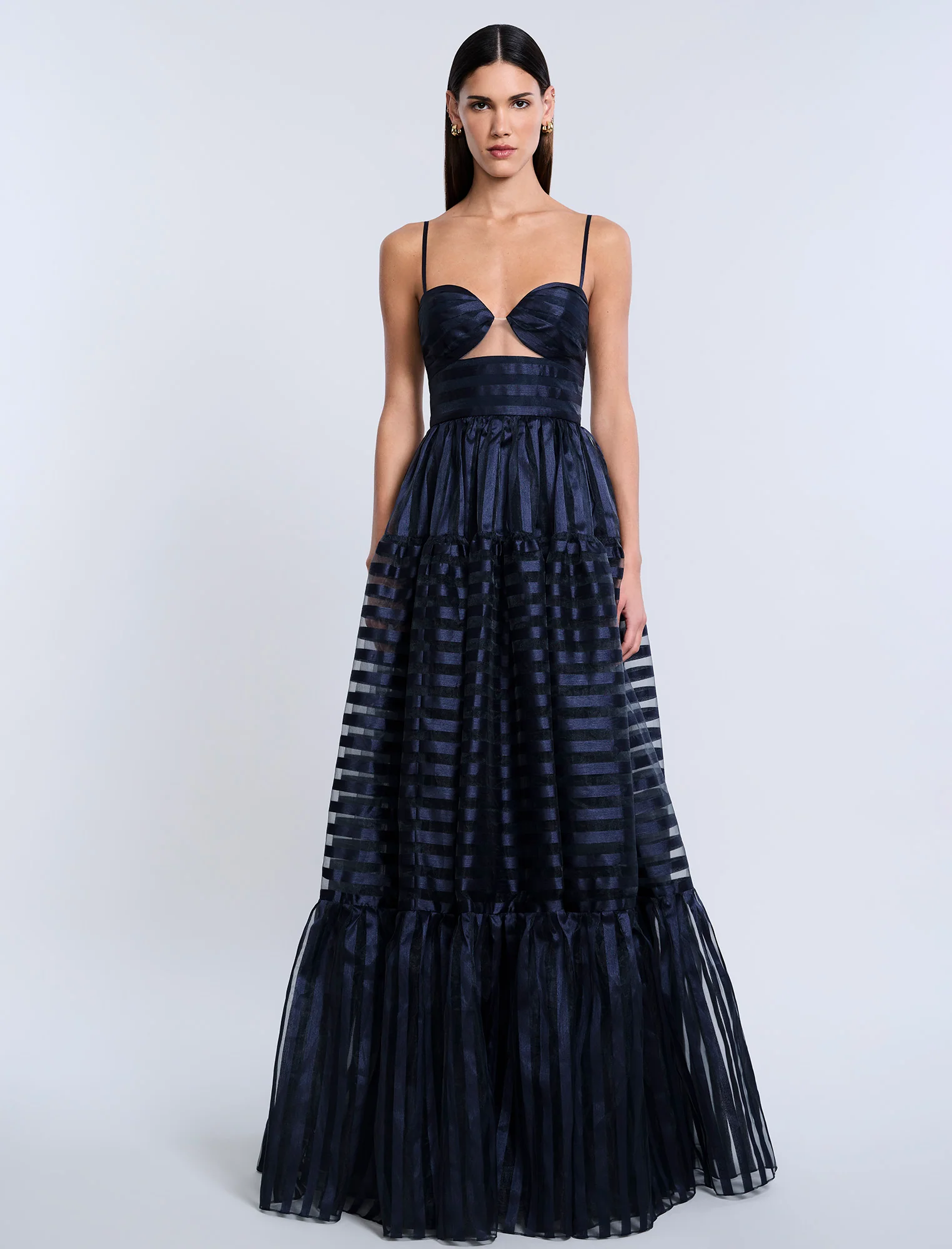 Stripe Organza Gown - Builderot