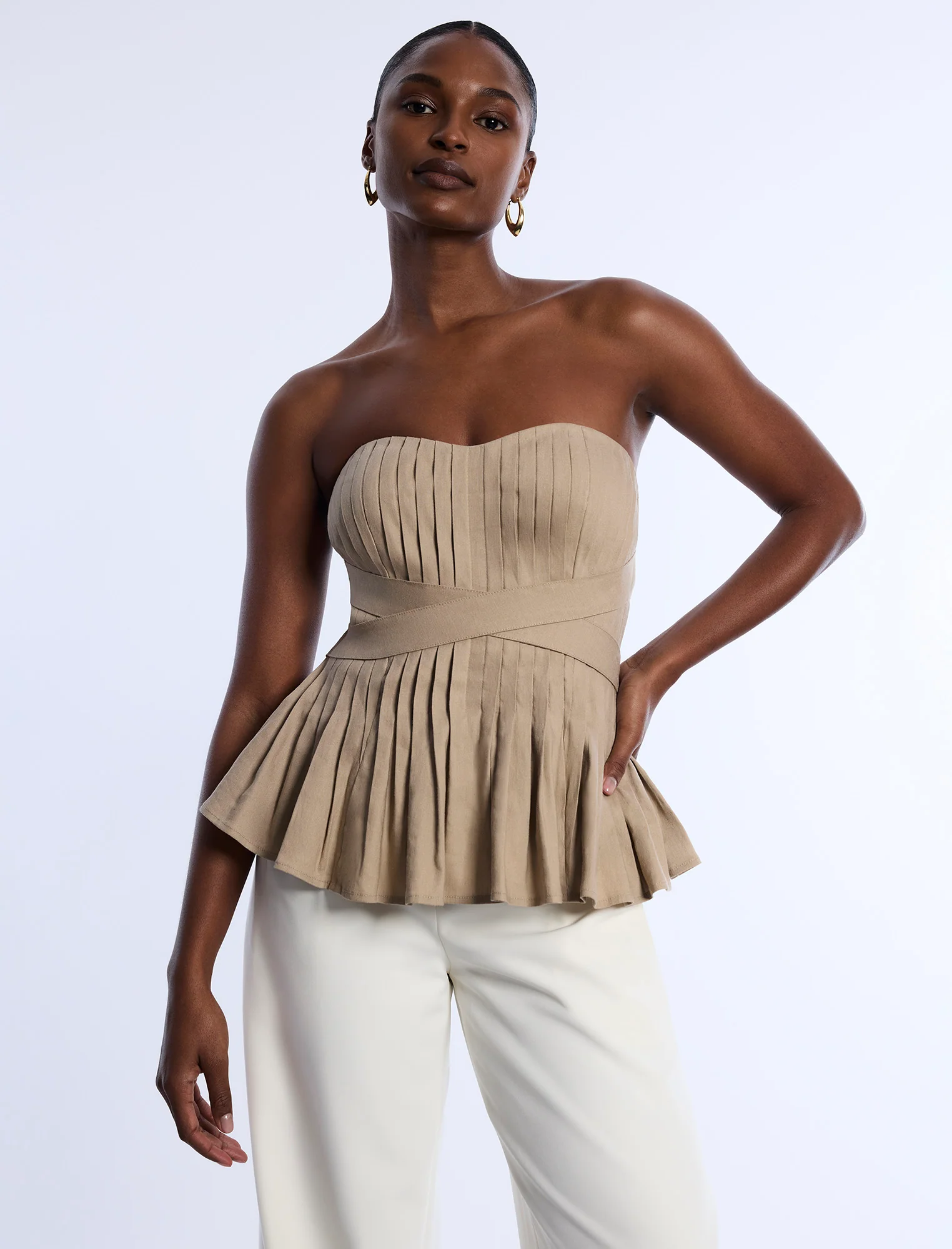 Stretch Linen Top - Builderot