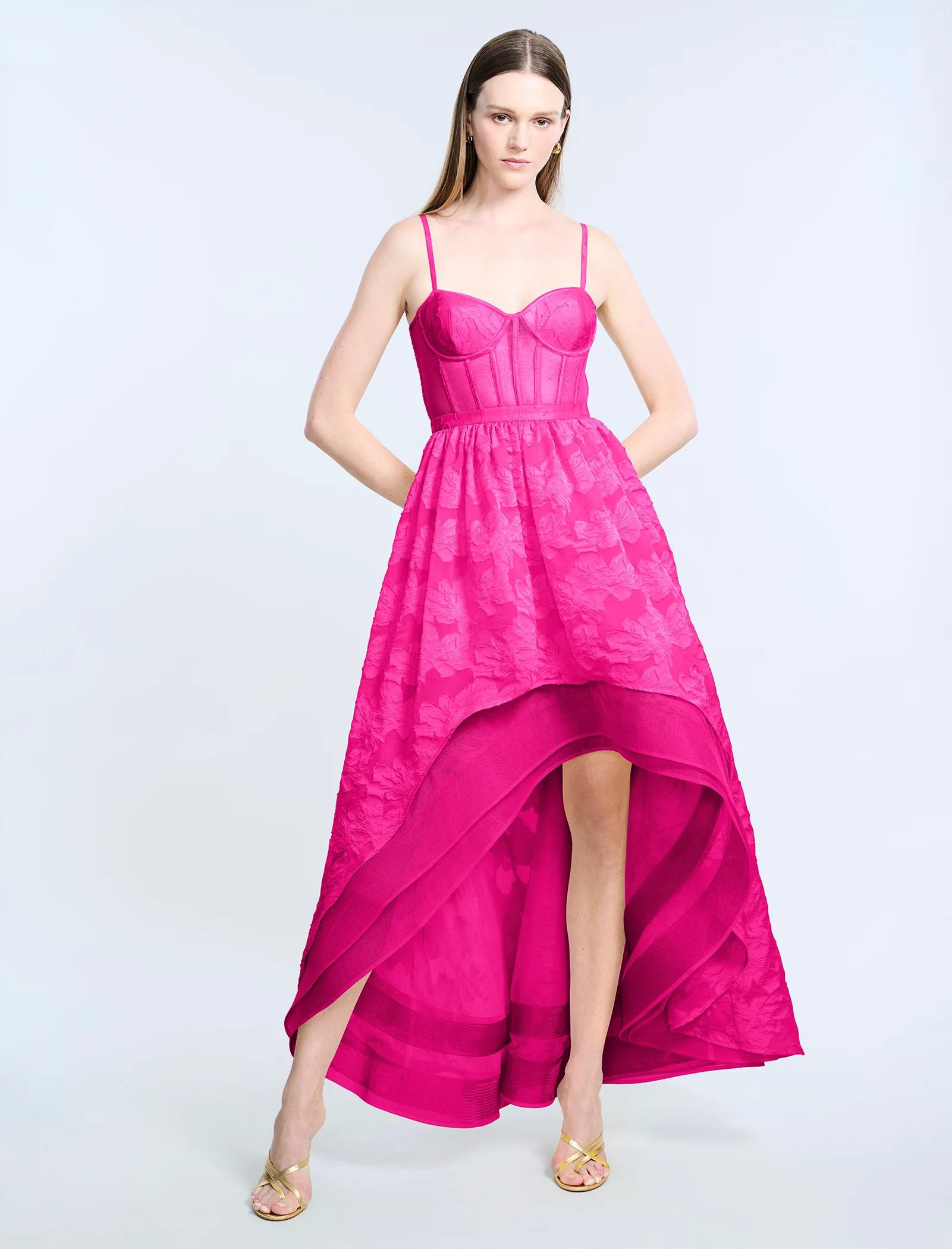 High Low Organza Tulle Gown - Builderot