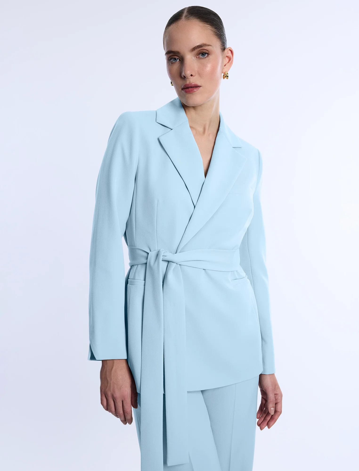 Belted Tailored Jacket - Builderot