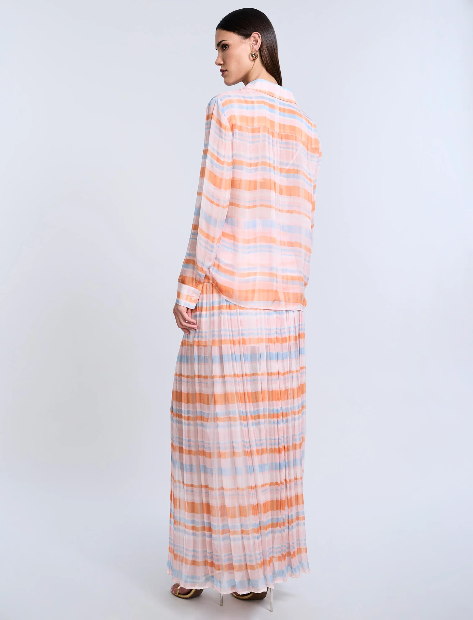 Chiffon Plaid Blouse - Builderot