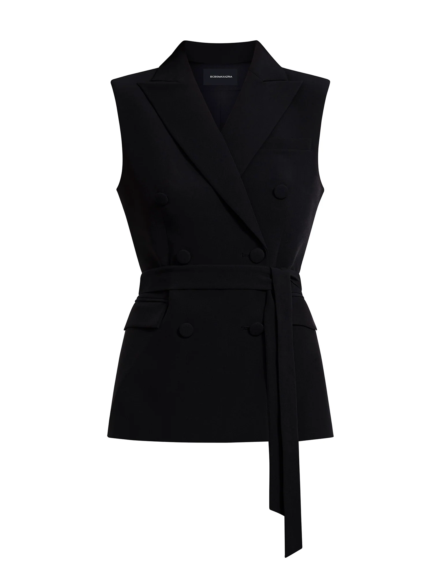 Belted Double Breasted Vest - Builderot