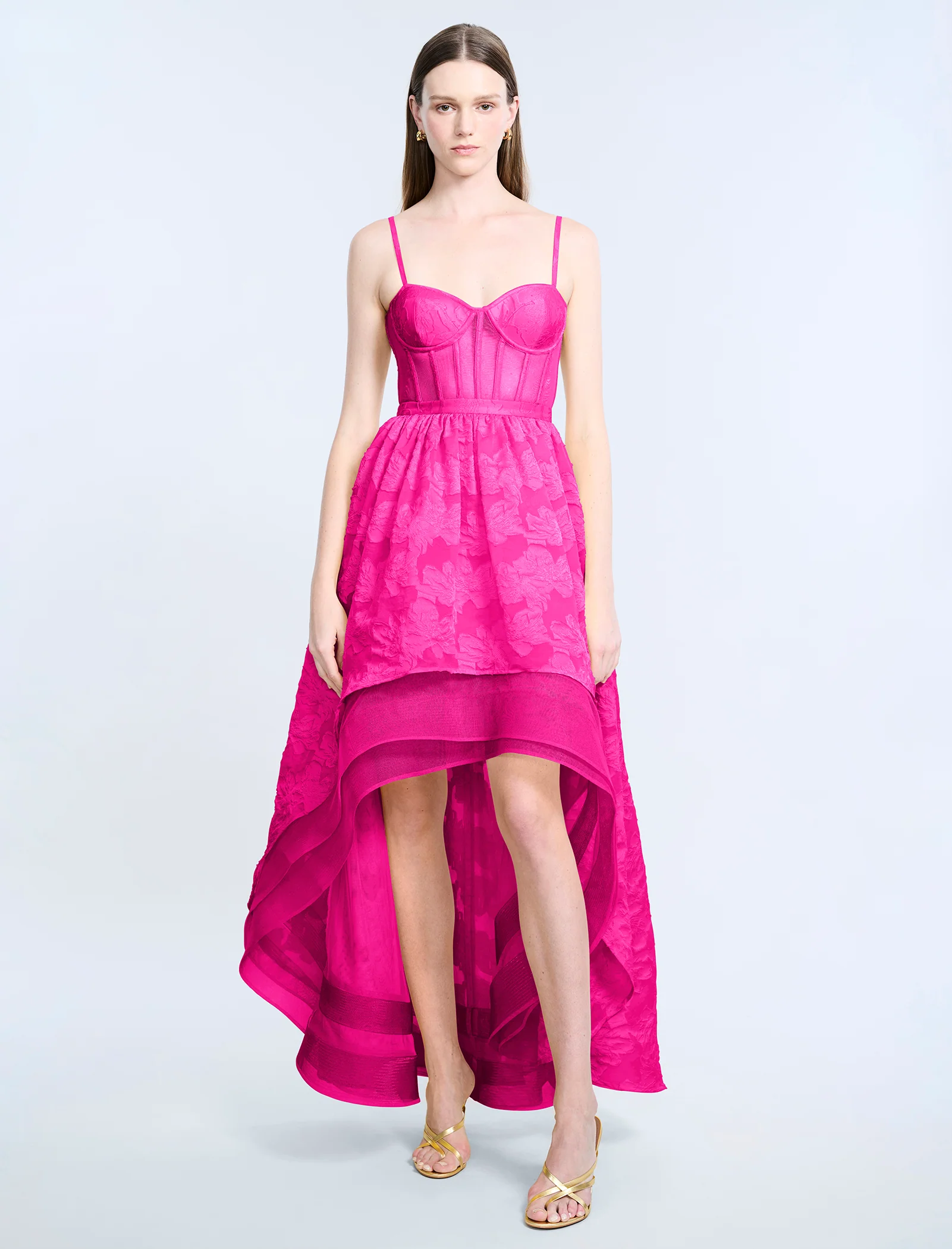 High Low Organza Tulle Gown - Builderot
