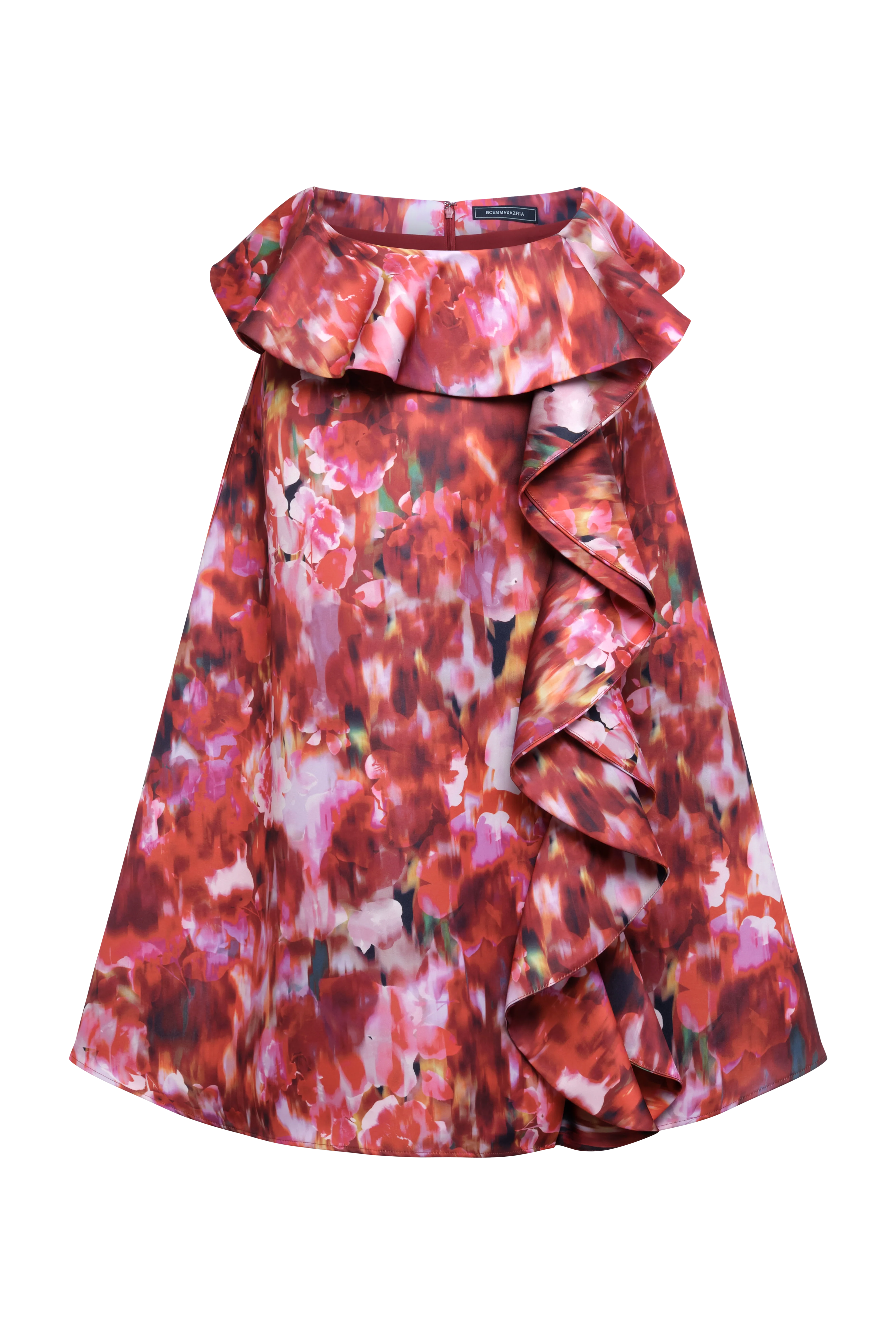 Printed Cascade Midi Skirt - Builderot