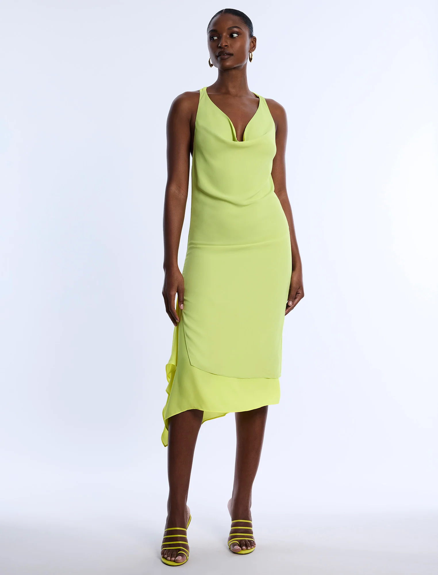 Twist And Drape Combo Dress - Builderot