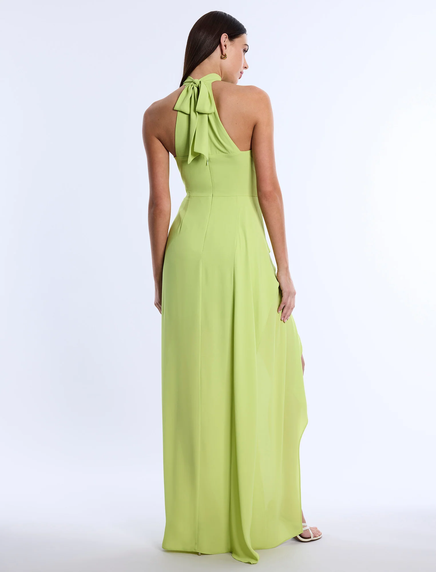 Mock Neck Drape Gown - Builderot