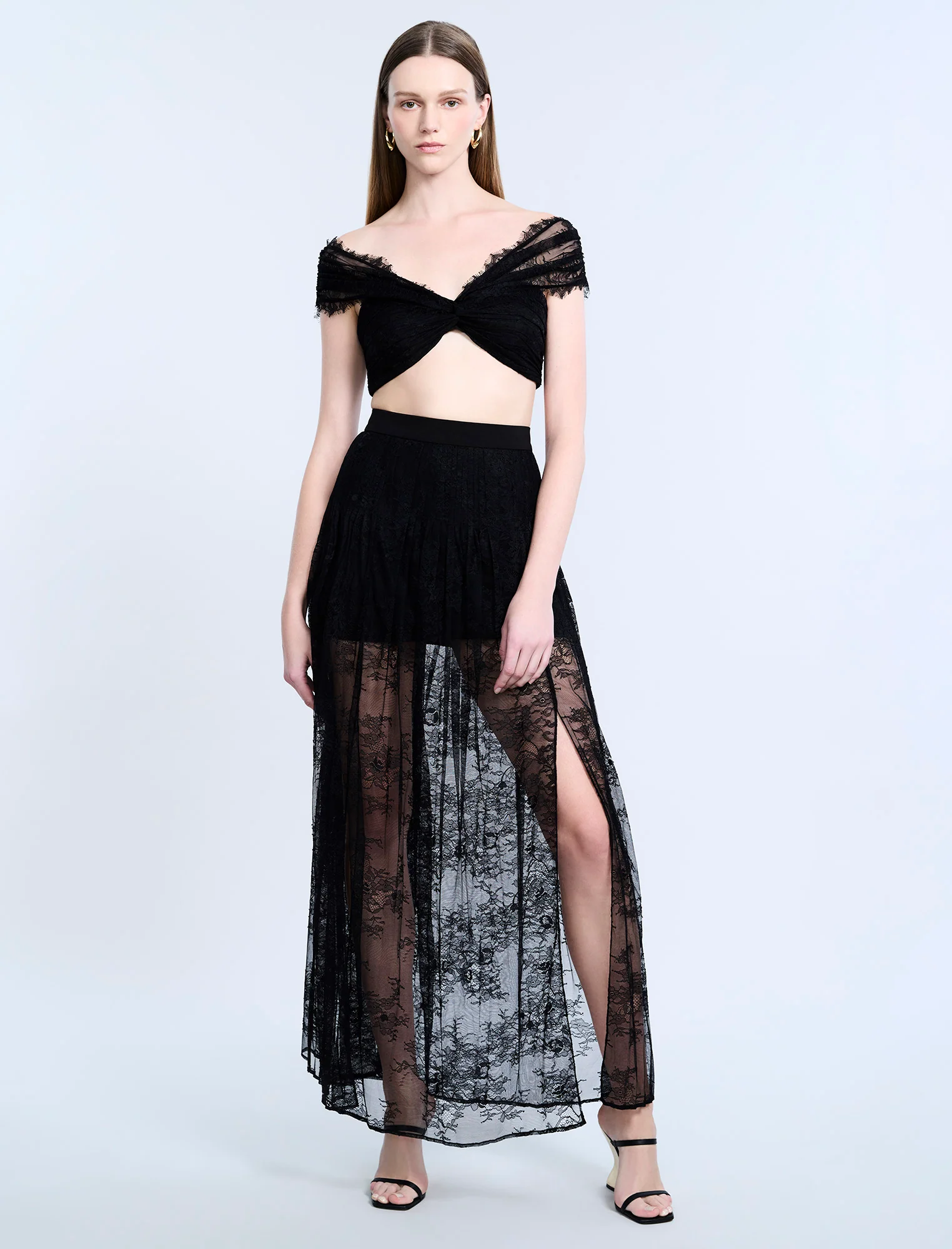 Pleated Lace Skirt - Builderot