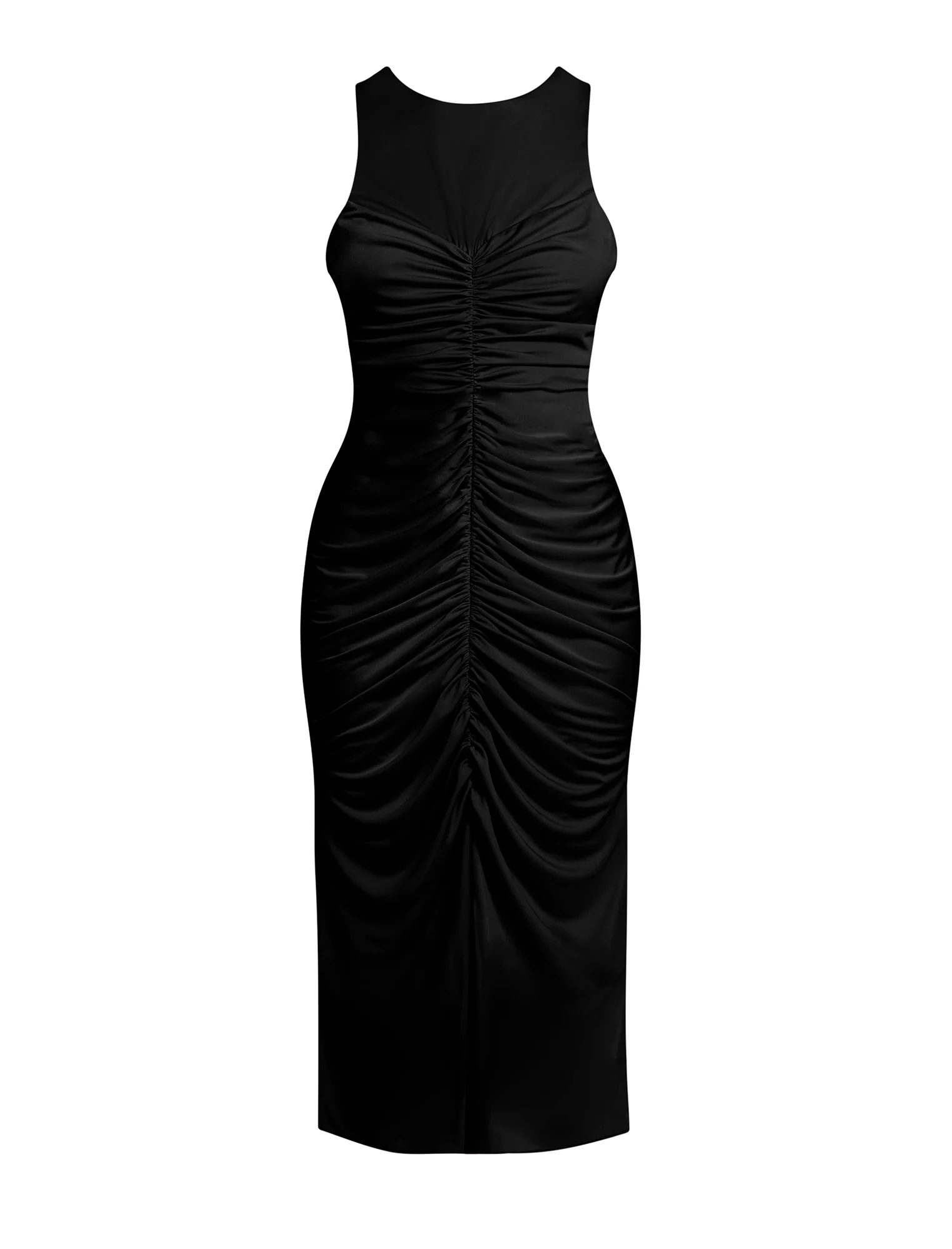 Hardware Ruched Midi Dress - Builderot