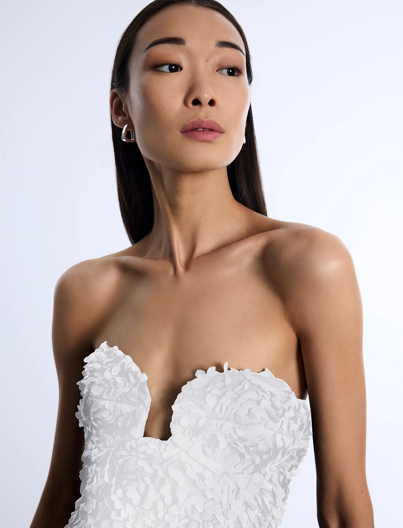 Strapless 3D Floral Dress - Builderot