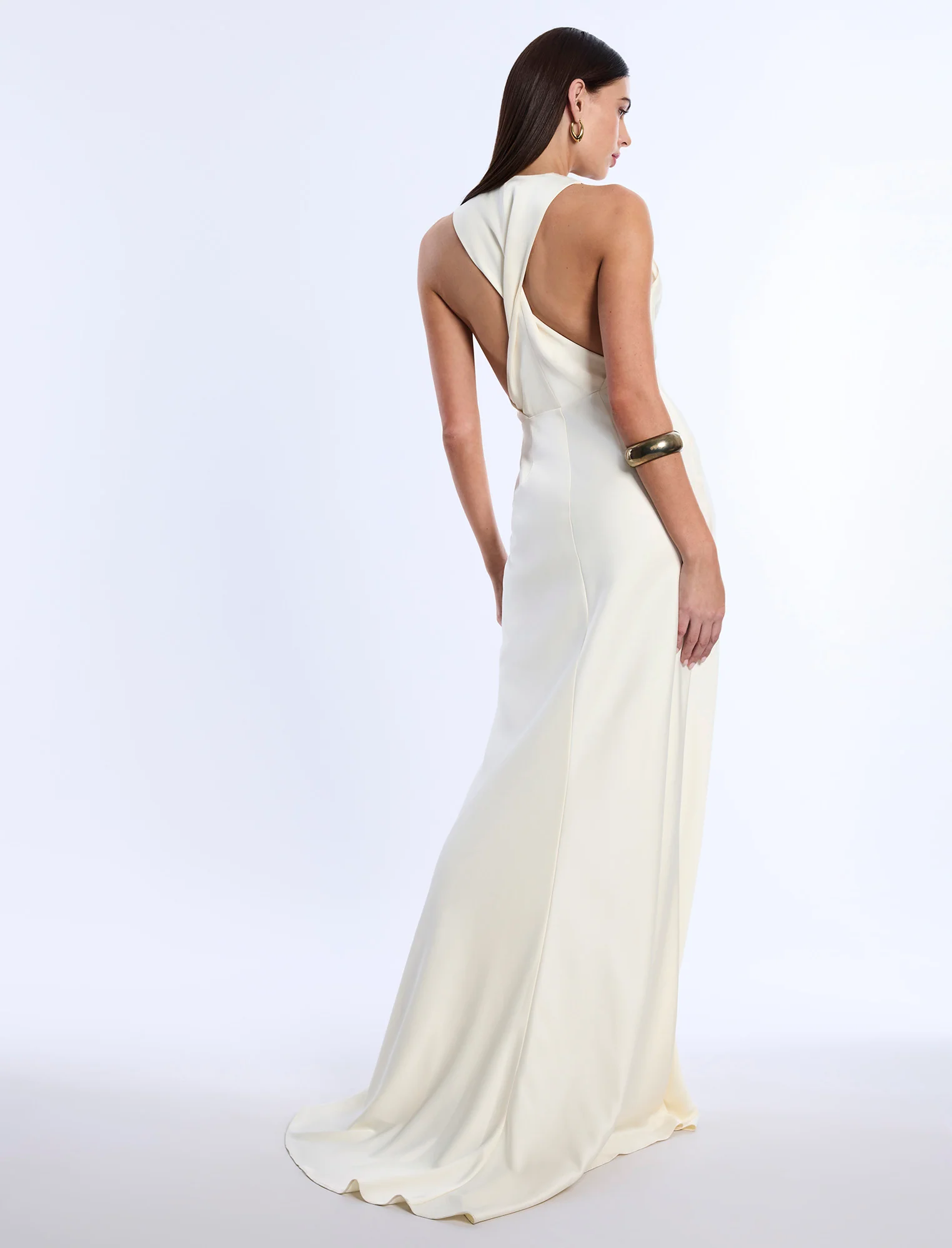 Cowl Neck Halter Gown - Builderot