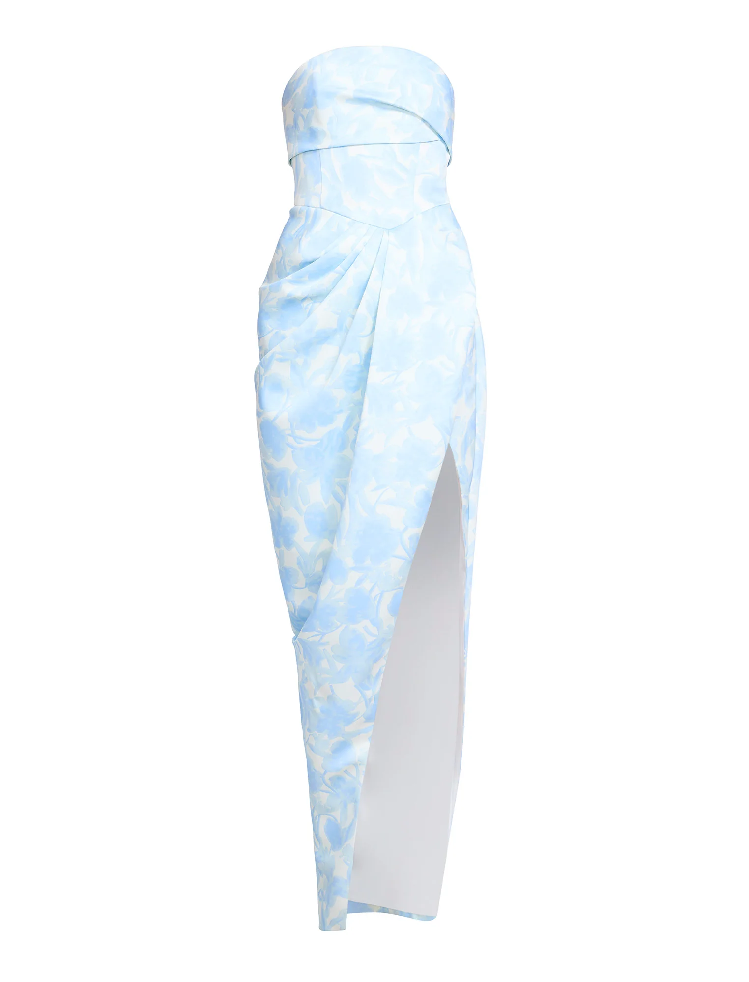 Pleat Bodice Wrap Skirt Gown - Builderot