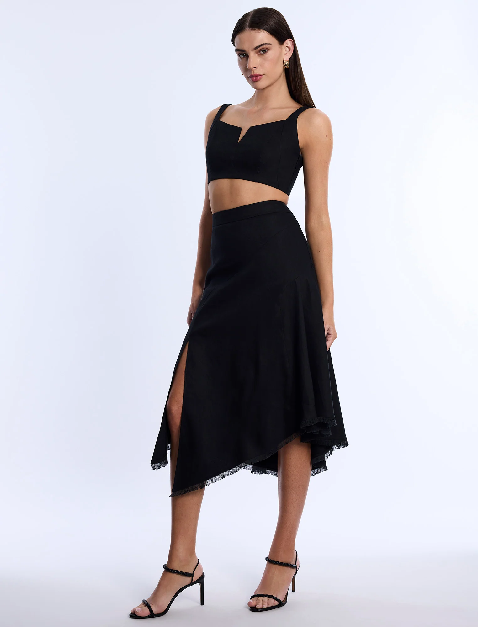 High-Slit Flared Skirt - Builderot