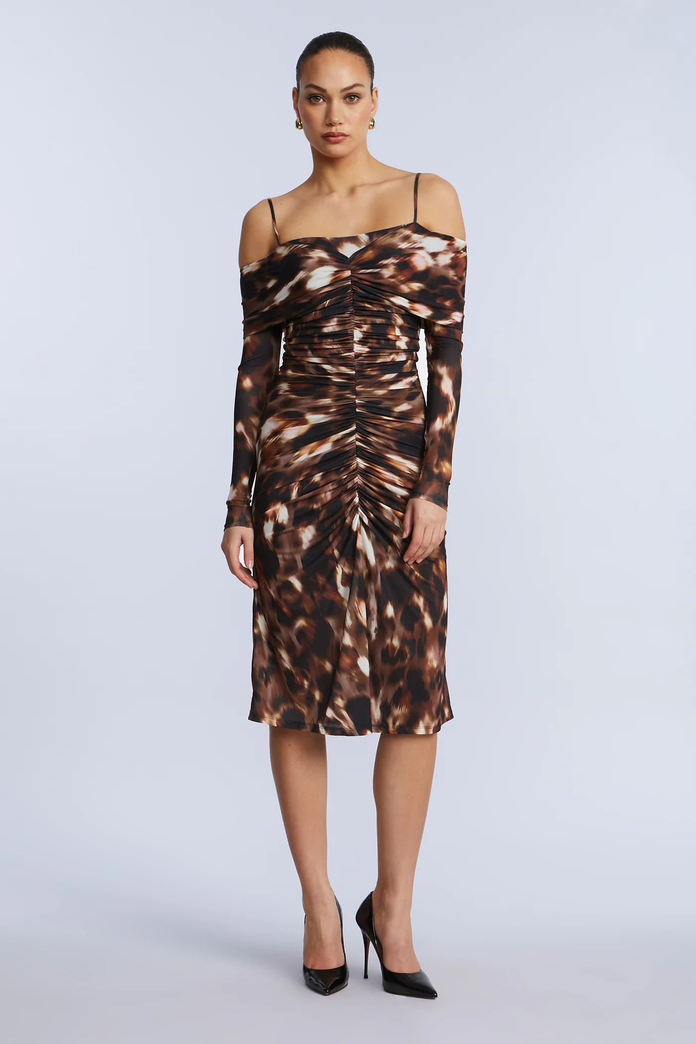 Jersey Off Shoulder Dress - Builderot