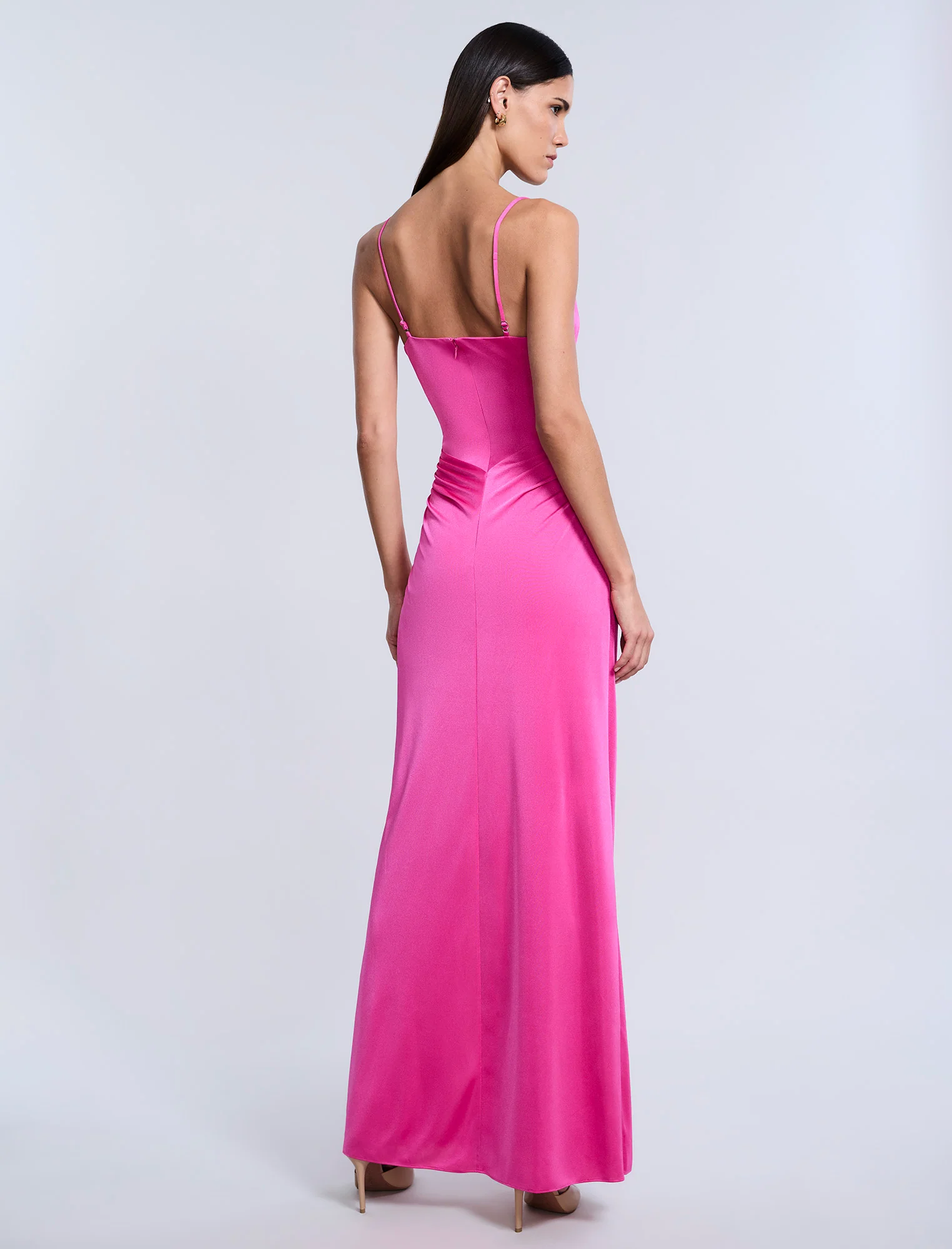 Cowl Draped Gown With Twist - Builderot