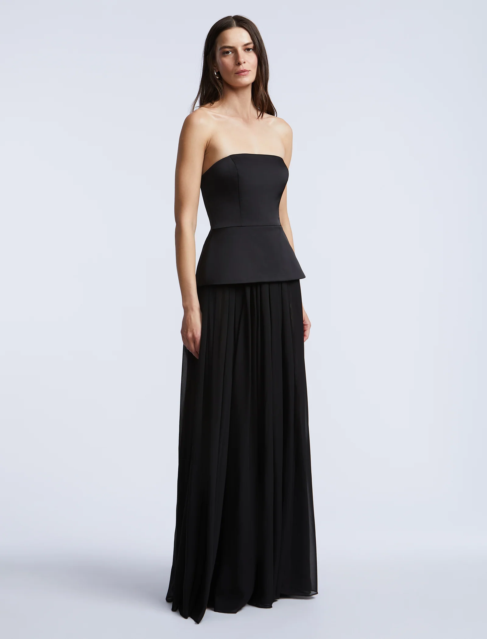 Strapless Peplum Gown - Builderot