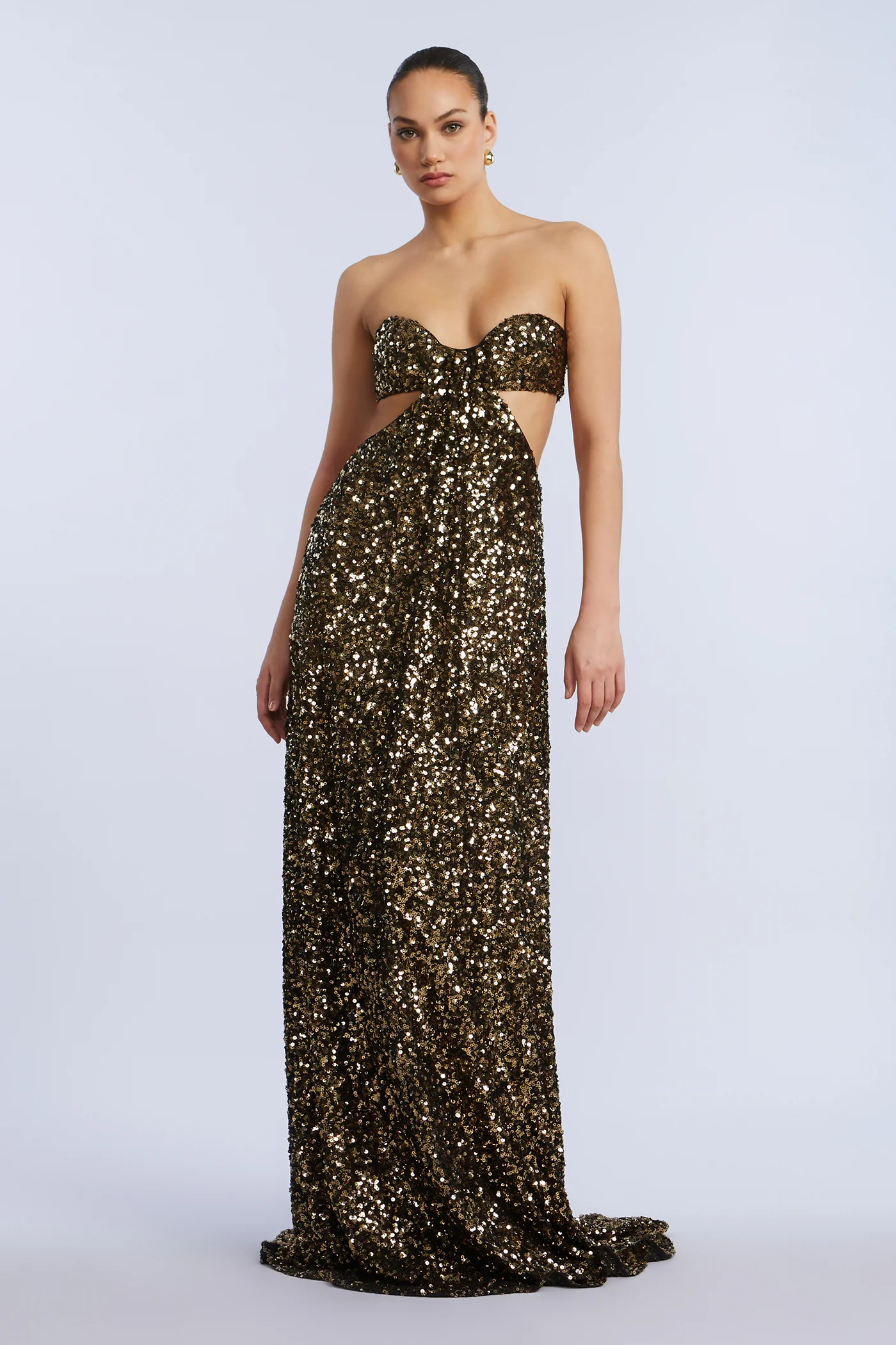 Sequin Strapless Gown - Builderot