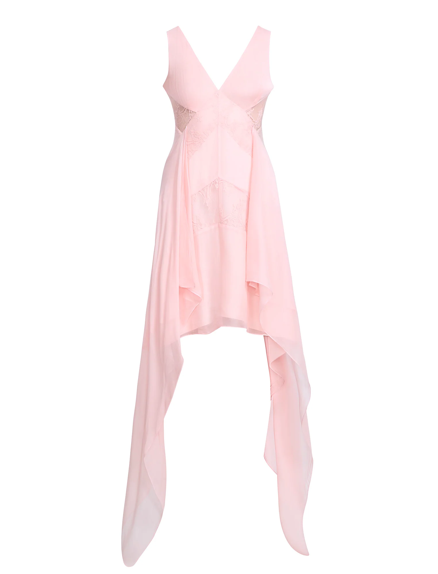 Lace Applique Chiffon Dress - Builderot