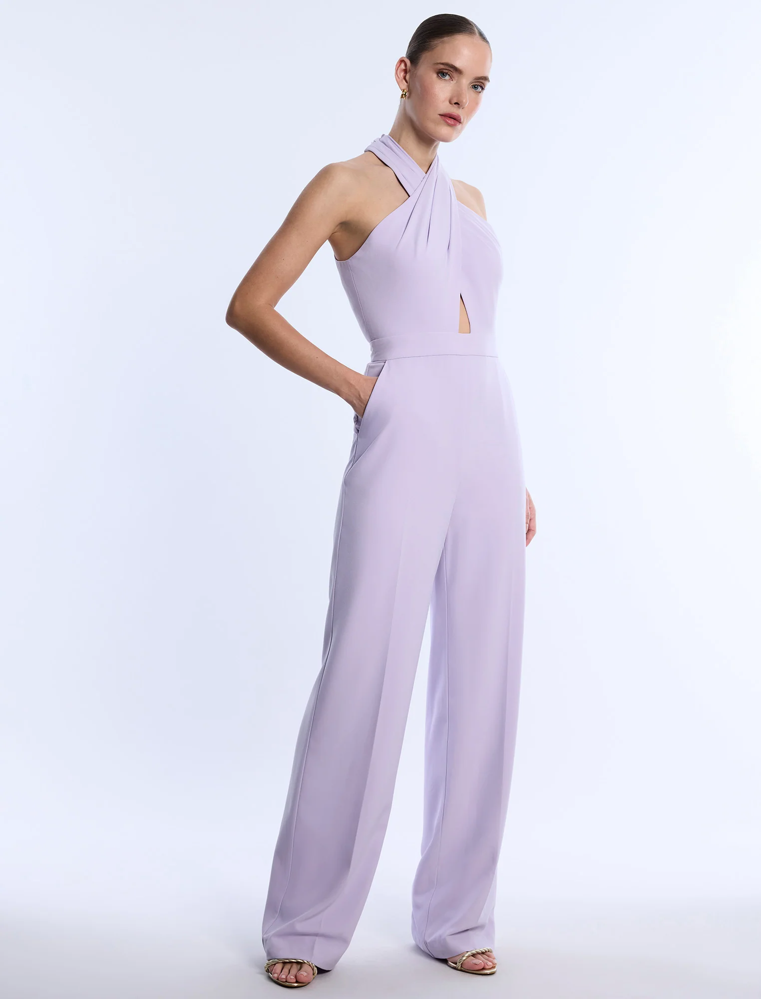Cross Neck Jumpsuit - Builderot