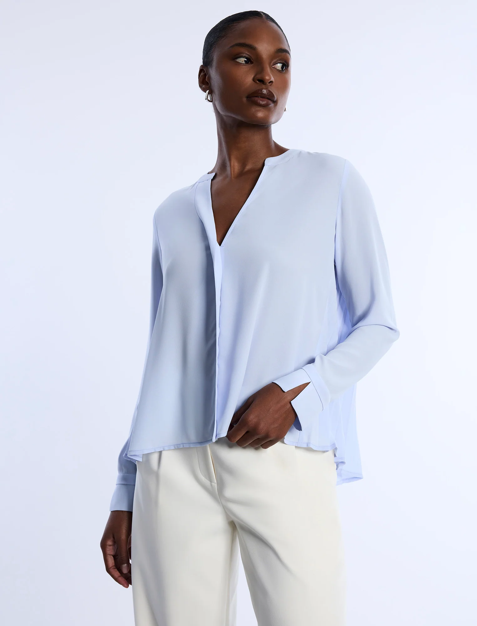 Pleated Back Blouse - Builderot