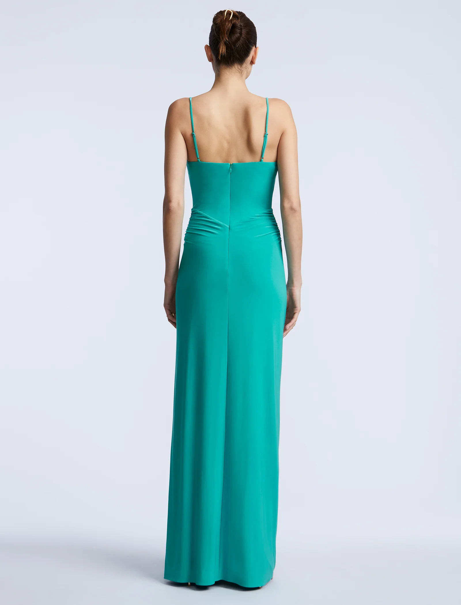 Cowl Draped Gown With Twist - Builderot