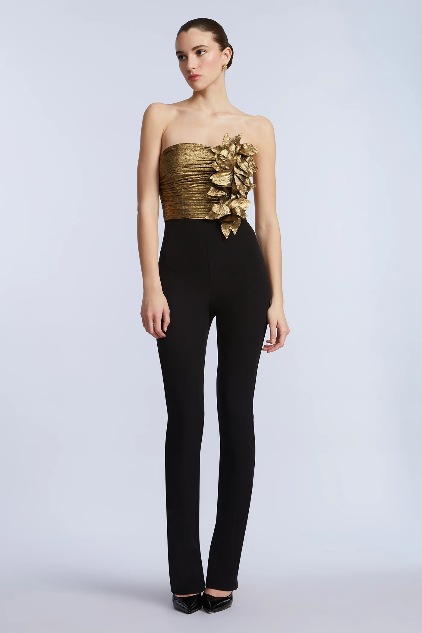 Flower Detail Jumpsuit - Builderot